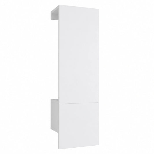 Porte-manteau, avec portes, 52 x 193 x 35 cm, coloris blanc, pour l’entrée ou le couloir