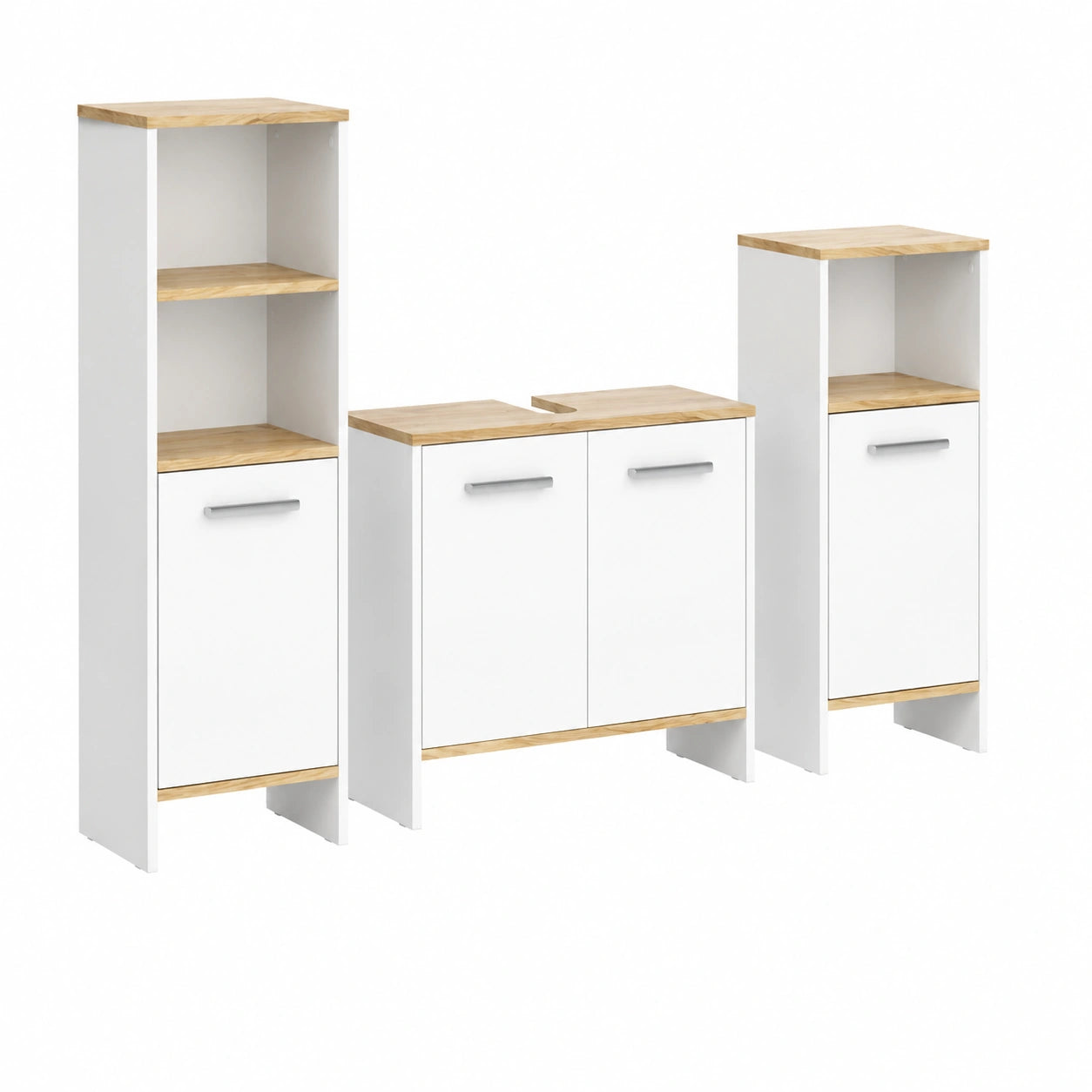 Armoire, en chêne, coloris blanc, pour la chambre