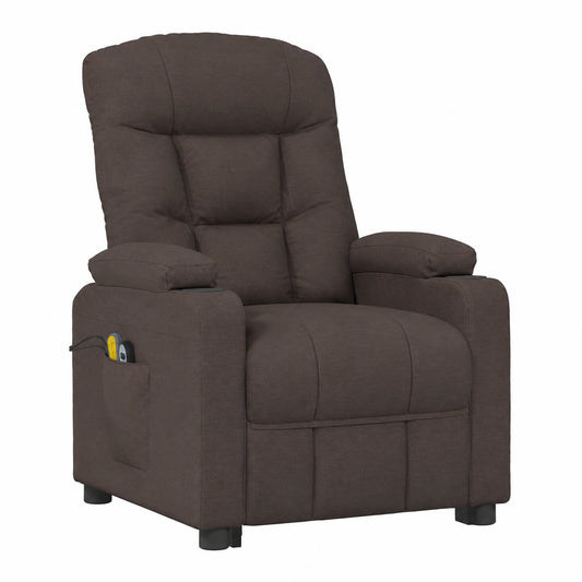 Fauteuil, en tissu, coloris marron, pour le salon ou la chambre