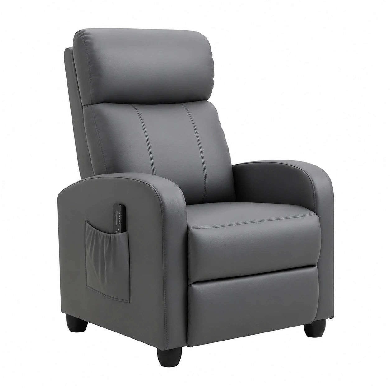 Fauteuil relax, réglable, coloris gris, pour le salon