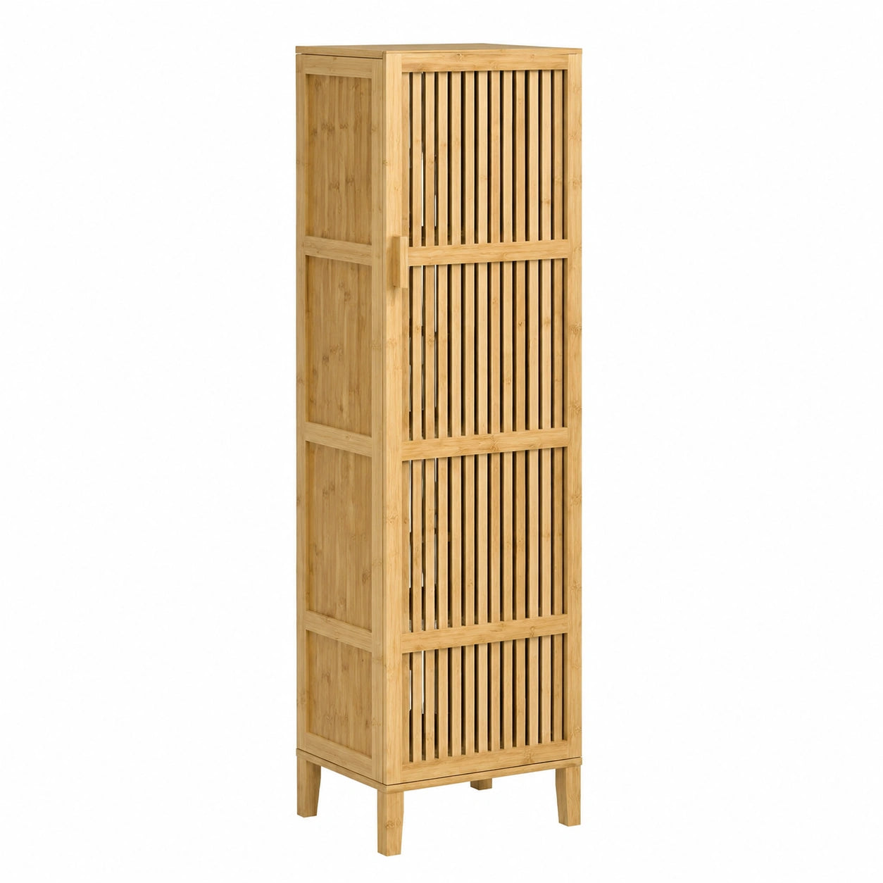 Armoire, avec rangement, avec portes, en bambou, 40 x 30 x 140 cm, pour la chambre